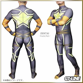 Amazon.co.jp: Zentai ヒーロー グレー ケモノ アメコミ ゼンタイ